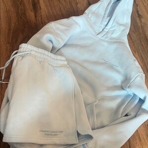 Comfy Collection Women's Light Blue Hoodie